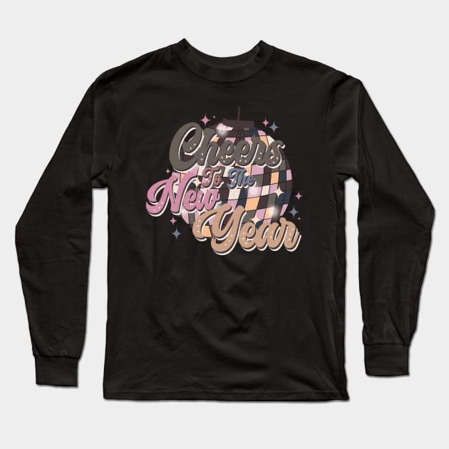 Cheers to the New Year - New Years Eve Long Sleeve T-Shirt by Mastilo Designs